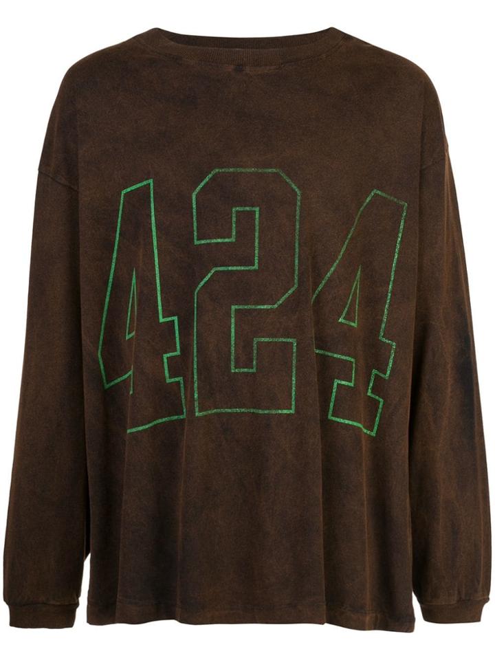 424 Front Logo T-shirt - Brown