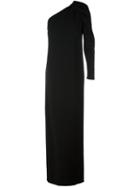 Lanvin Mono Shoulder Maxi Dress, Women's, Size: 38, Black, Silk/viscose/spandex/elastane