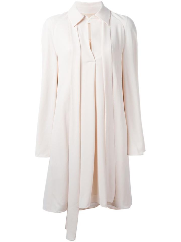 Chloé Tie-neck Dress - Pink & Purple