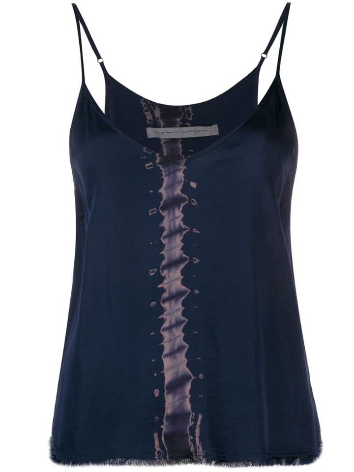 Raquel Allegra Printed Spaghetti Strap Camisole - Blue