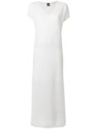 Lorena Antoniazzi Ribbed Maxi Dress - White