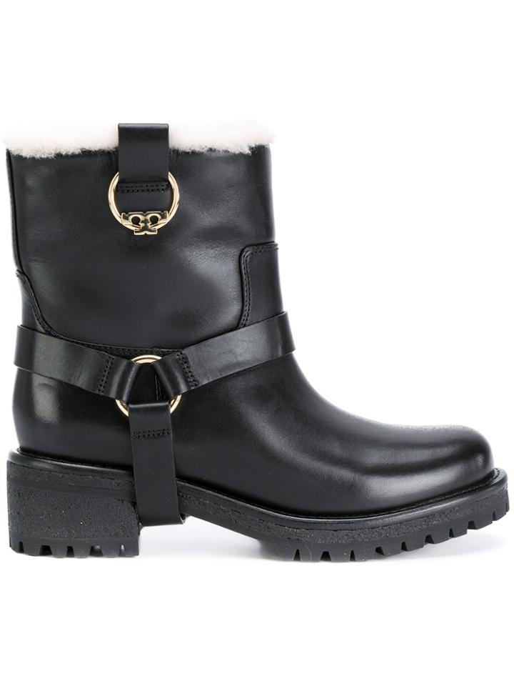 Tory Burch Henry Shearling Bootie - Black