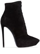 Saint Laurent Betty Lace-up Ankle Boots - Black