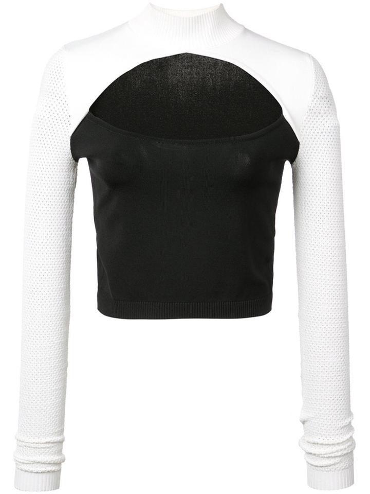 Fleur Du Mal Cut Out Knit Top - Black