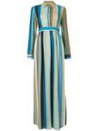 Erika Cavallini Striped Maxi Shirt - Multicolour