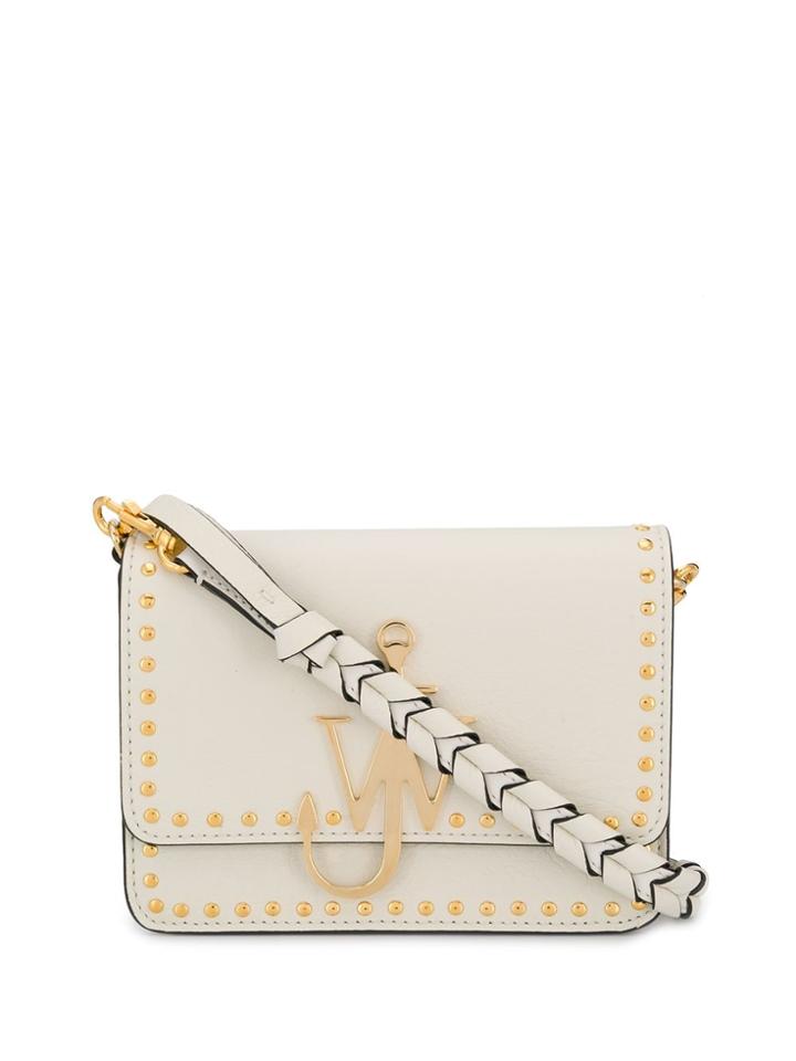 Jw Anderson Stud-embellished Cross Body Bag - White