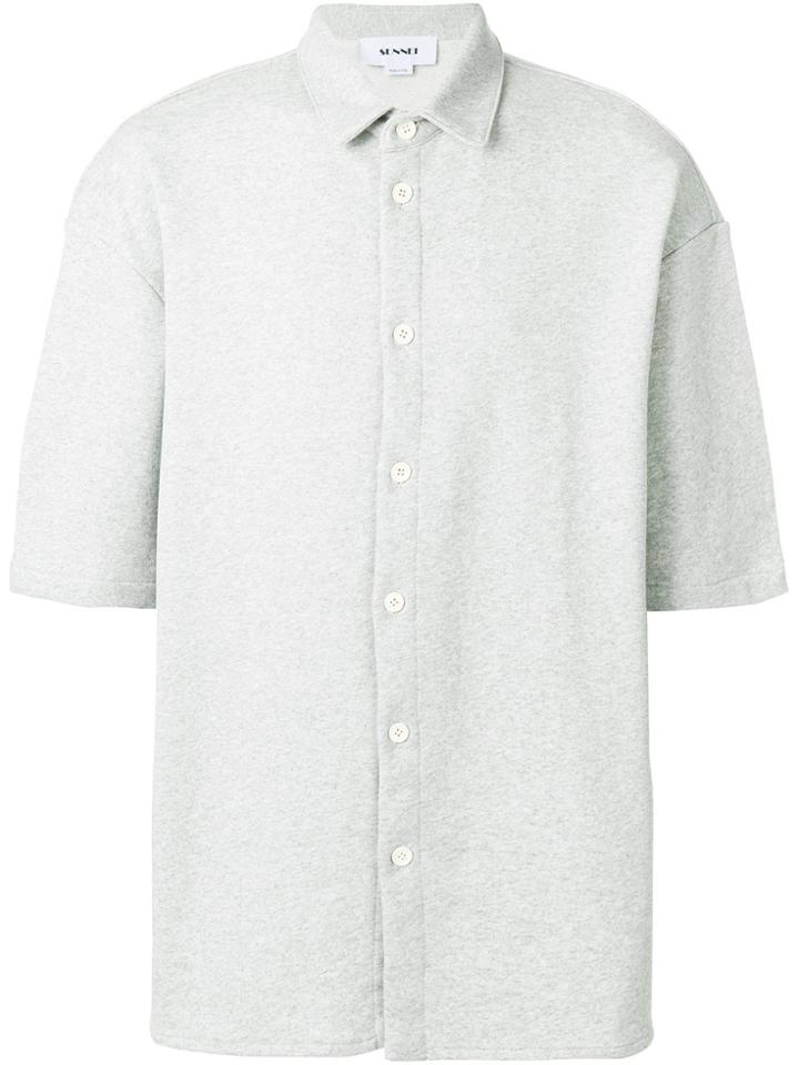 Sunnei Oversized Short-sleeved Shirt - Grey