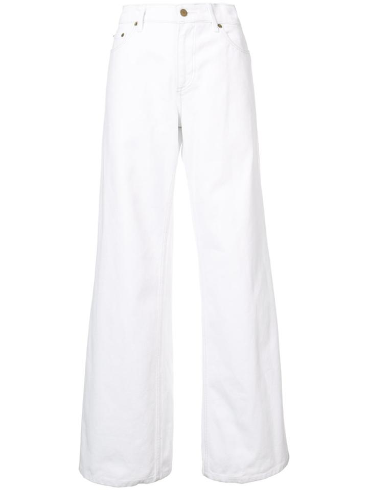 Oscar De La Renta Wide-leg Jeans - White