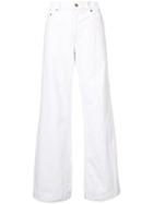 Oscar De La Renta Wide-leg Jeans - White