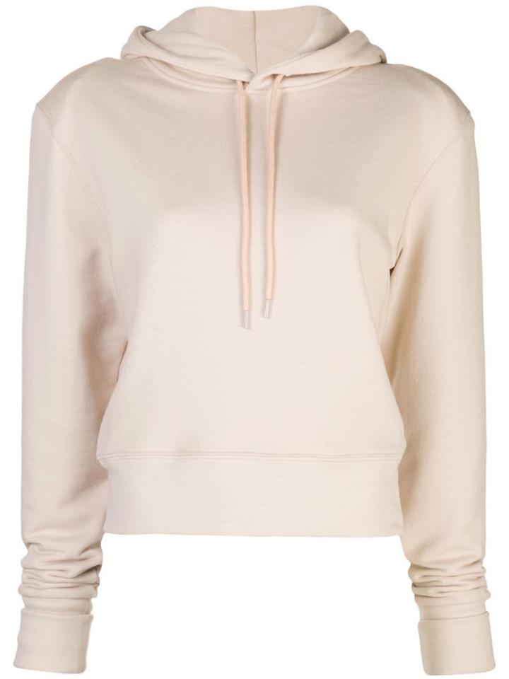 A Plan Application Drawstring Hood Jumper - Neutrals