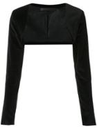 Uma Raquel Davidowicz Cropped Jacket - Black