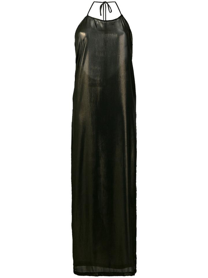 Sartorial Monk Long Spaghetti Strap Dress - Blue