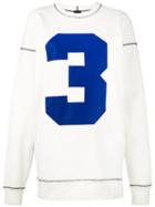 Joseph - Number Print Sweatshirt - Women - Cotton/spandex/elastane - M, White, Cotton/spandex/elastane