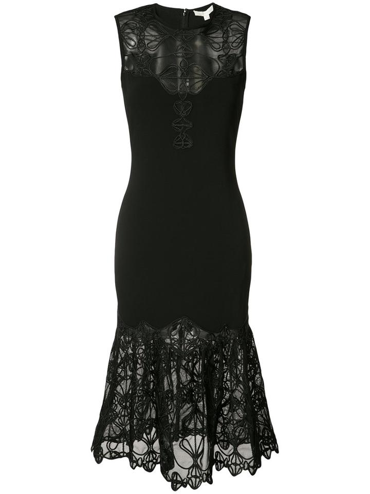 Jonathan Simkhai Fishtail Lace Dress, Women's, Size: 0, Black, Polyethylene
