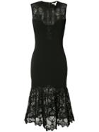 Jonathan Simkhai Fishtail Lace Dress, Women's, Size: 0, Black, Polyethylene