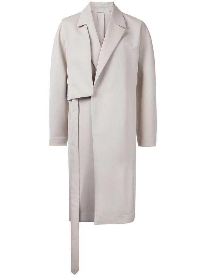 Wooyoungmi Shoulder Panel Coat, Men's, Size: 46, Nude/neutrals, Cotton/wool