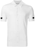 Neil Barrett Stripe Sleeve Polo Shirt - White