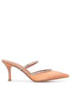 Amina Muaddi Gilda 70 Mules - Orange