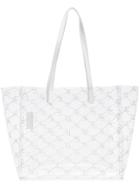 Stella Mccartney Transparent Logo Print Pvc Tote Bag - White