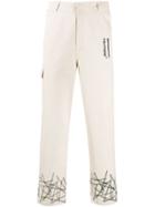 Polythene* Optics Straight Leg Cargo Trousers - Neutrals