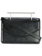 M2malletier Foldover Shoulder Bag, Women's, Black, Calf Leather