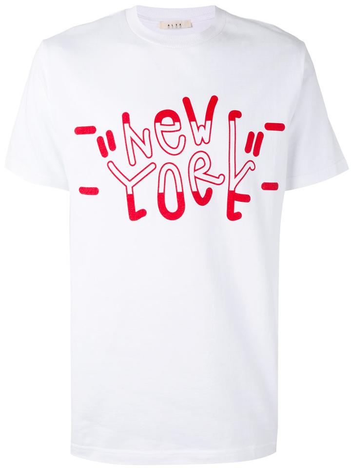 Alyx - New York Print T-shirt - Unisex - Cotton - S, White, Cotton
