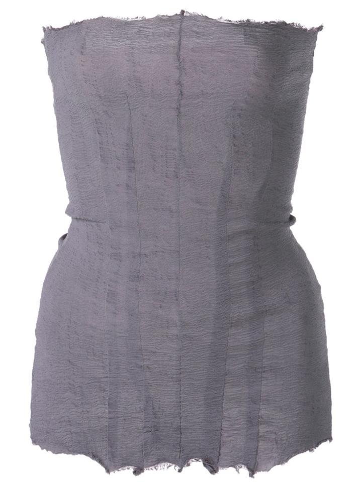 Marc Le Bihan Strapless Top - Purple