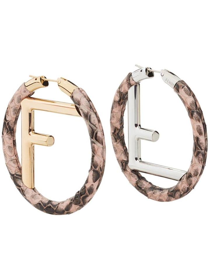 Fendi F Is Fendi Earrings - Pink