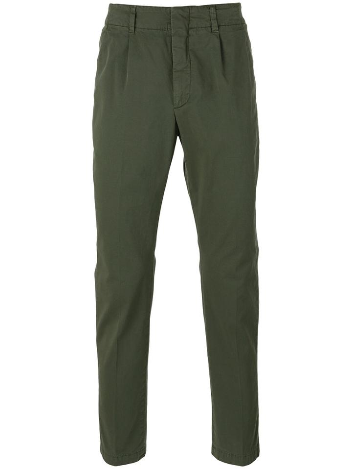 Dondup - Slim-fit Chino Trousers - Men - Cotton/spandex/elastane - 32, Green, Cotton/spandex/elastane