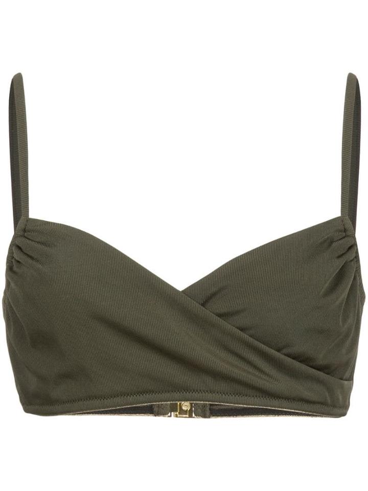 Morgan Lane Daisy Bikini Top - Green