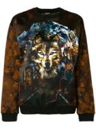Balmain Wolf Printed Sweatshirt - Brown
