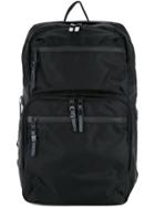 As2ov 210d Nylon Twill Square Backpack - Black