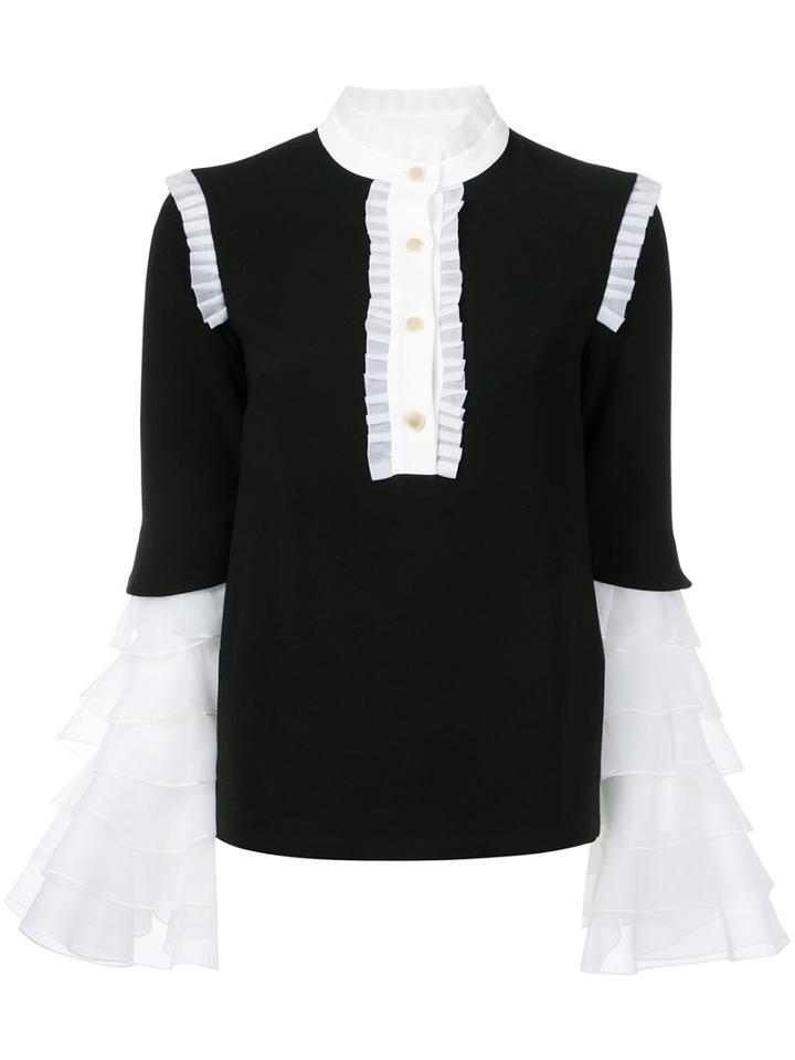 Macgraw - Sincerity Top - Women - Polyester/acetate - 8, Black, Polyester/acetate