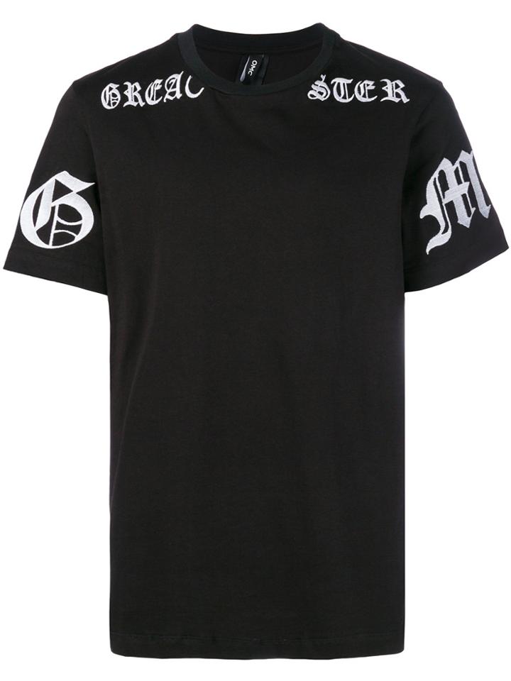 Omc Embroidered T-shirt - Black