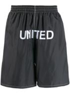 United Standard Logo Print Swim Shorts - Black