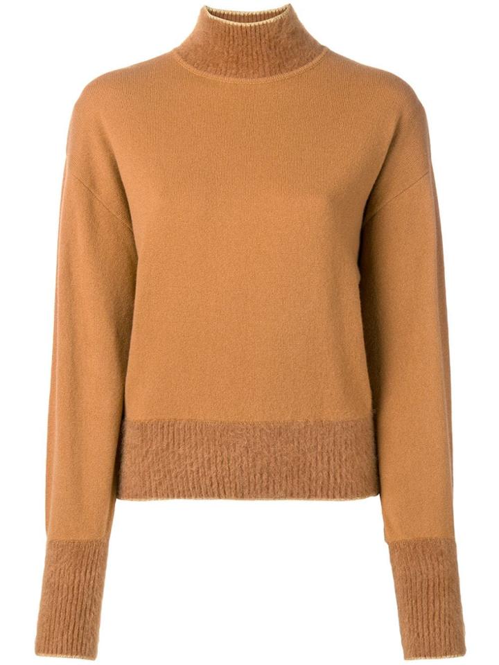 Alberta Ferretti Mock Neck Sweater - Orange