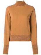 Alberta Ferretti Mock Neck Sweater - Orange