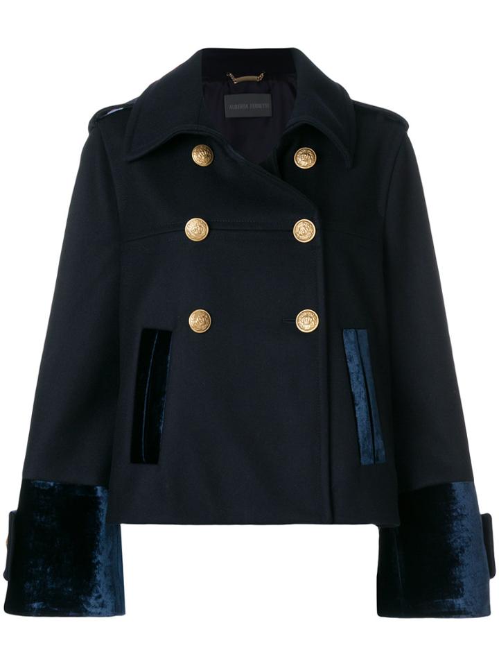 Alberta Ferretti Sailor Style Jacket - Blue