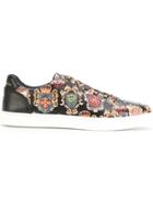 Dolce & Gabbana Crest Printed London Sneakers - Multicolour