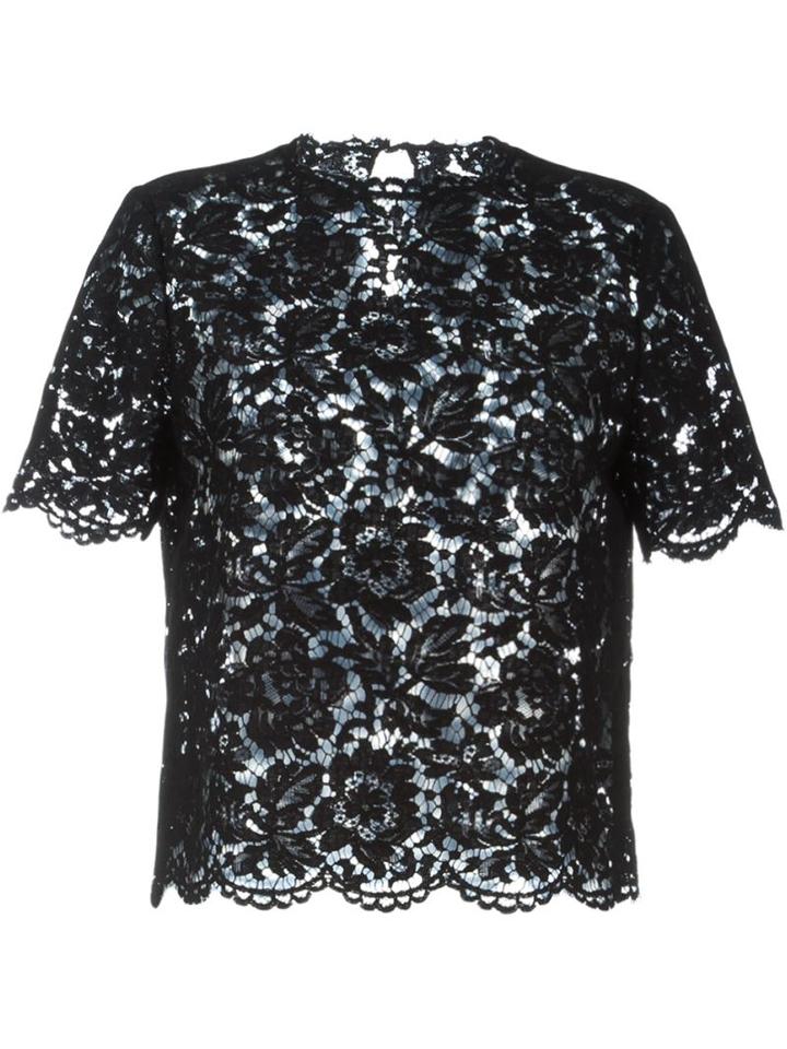 Valentino Shortsleeved Lace Top