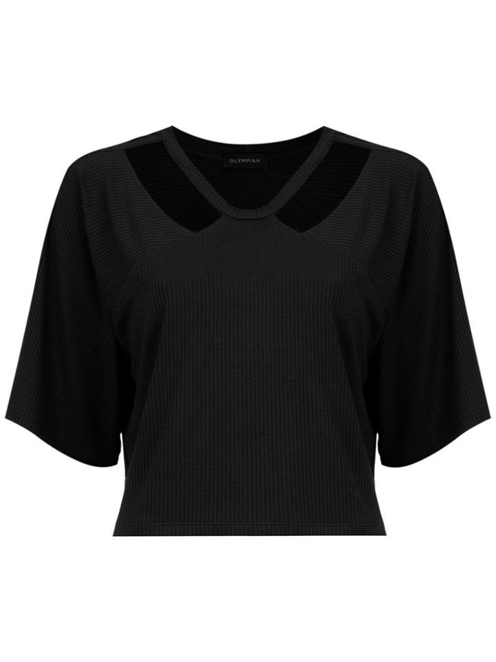 Olympiah Camino Cropped Top - Black