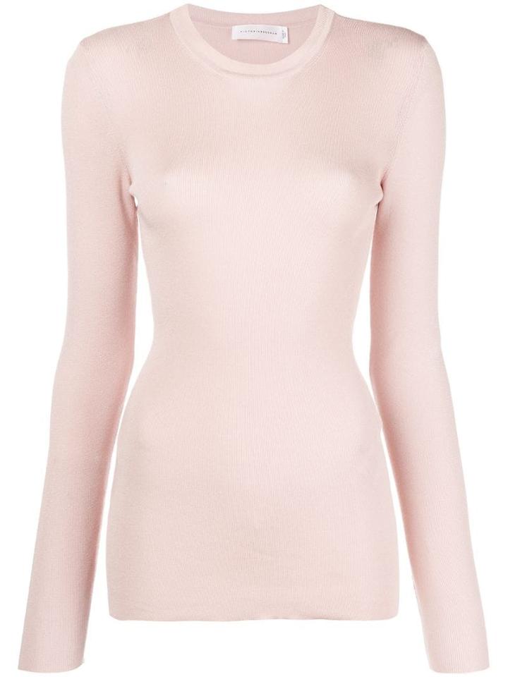 Victoria Beckham Classic Fitted Sweater - Pink