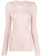 Victoria Beckham Classic Fitted Sweater - Pink