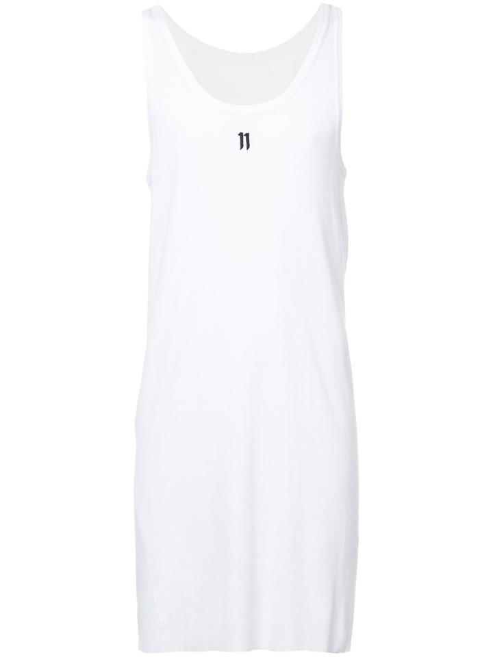 11 By Boris Bidjan Saberi Longline Vest Top - White