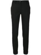 P.a.r.o.s.h. - Slim Fit Stud Trousers - Women - Spandex/elastane/virgin Wool - S, Black, Spandex/elastane/virgin Wool