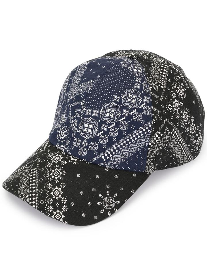 Ports V Two-tone Bandana Print Cap - Multicolour
