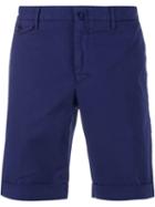 Incotex Tailored Shorts, Men's, Size: 54, Blue, Cotton/spandex/elastane