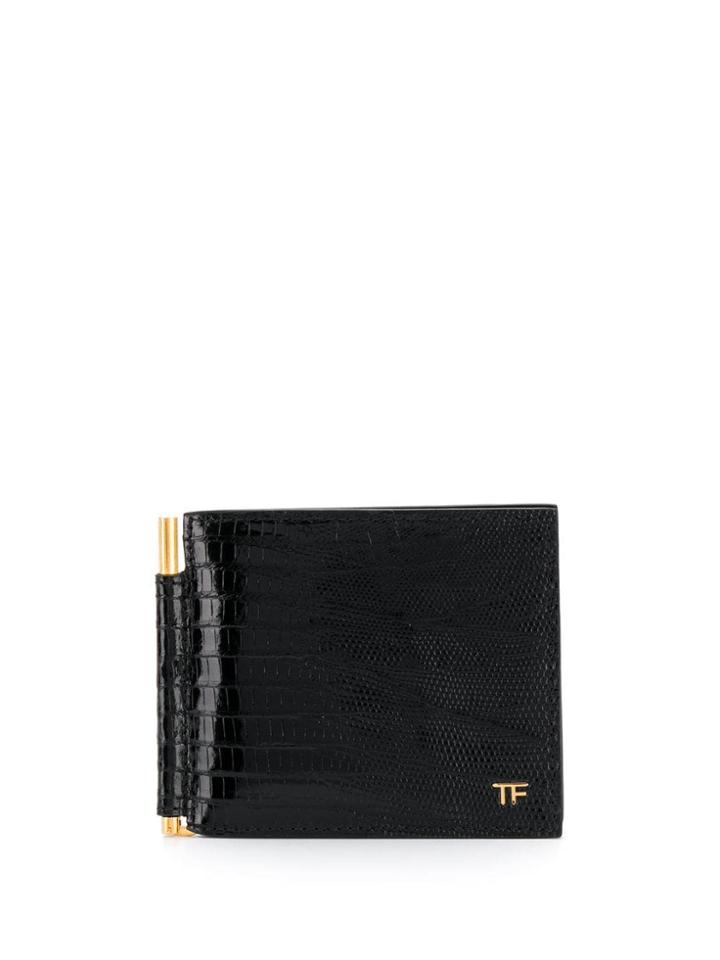 Tom Ford Tom Ford Ym231tt02 Blk Black 100% Lamb Leather (ovis Aries