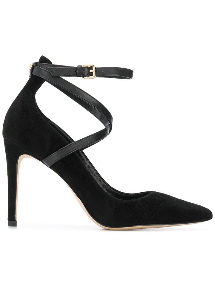 Michael Michael Kors Leather Trim Pumps - Black