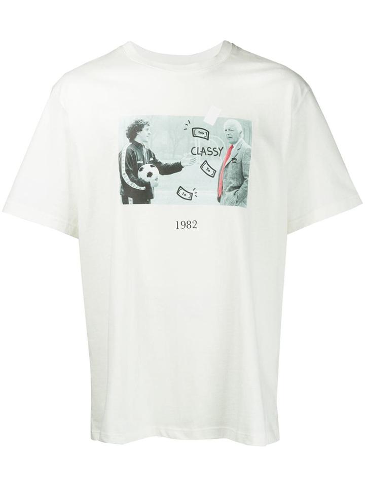 Throwback. Photographic Print T-shirt - White